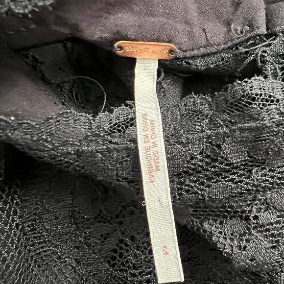 Free People Womens Mini Dress 2 Lace Witchy Fairygoth Whimsigoth Party Cocktail - Picture 3 of 16